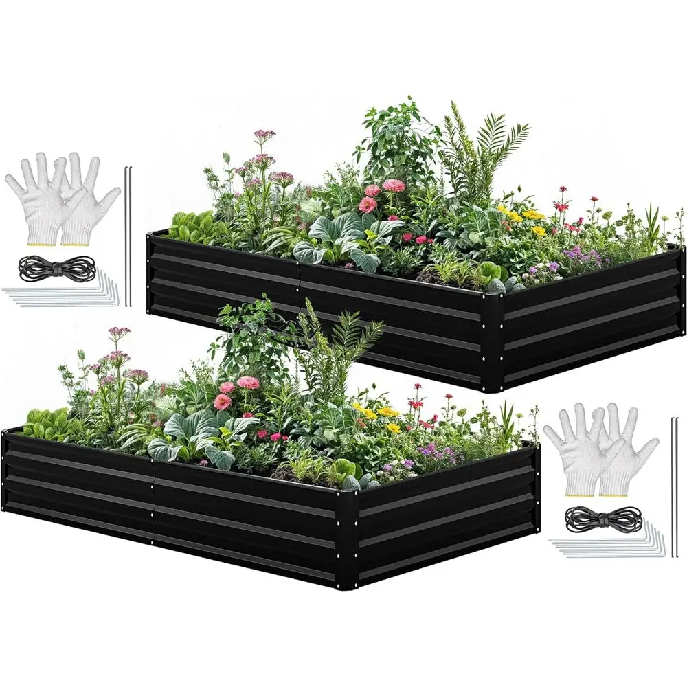 Garden Gloves - Kit Bedeng Tanaman Galvanis 96x48x12, Kotak