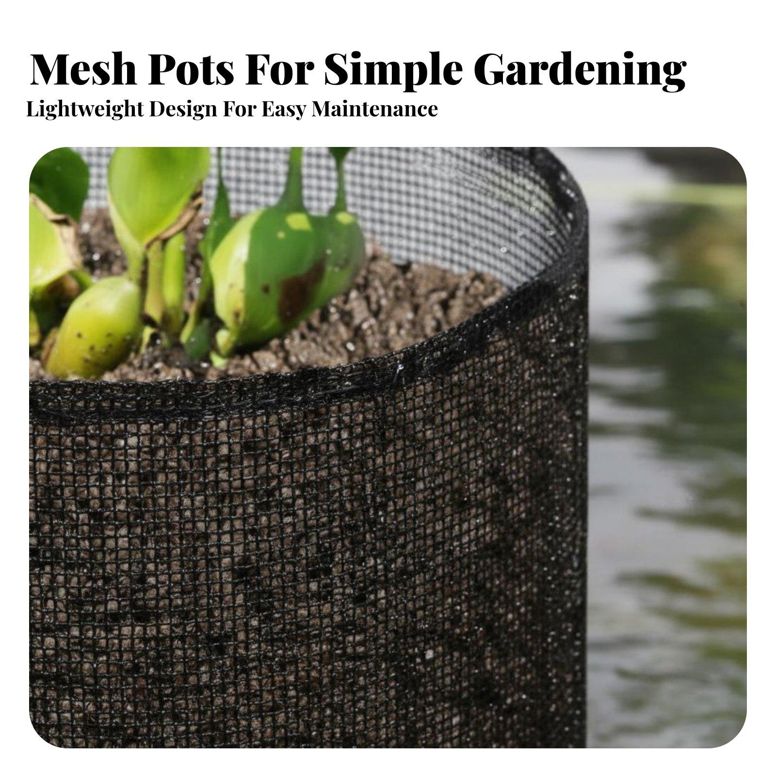 Grow Bag - 4 Buah Pot Tanam Bunga Teratai,