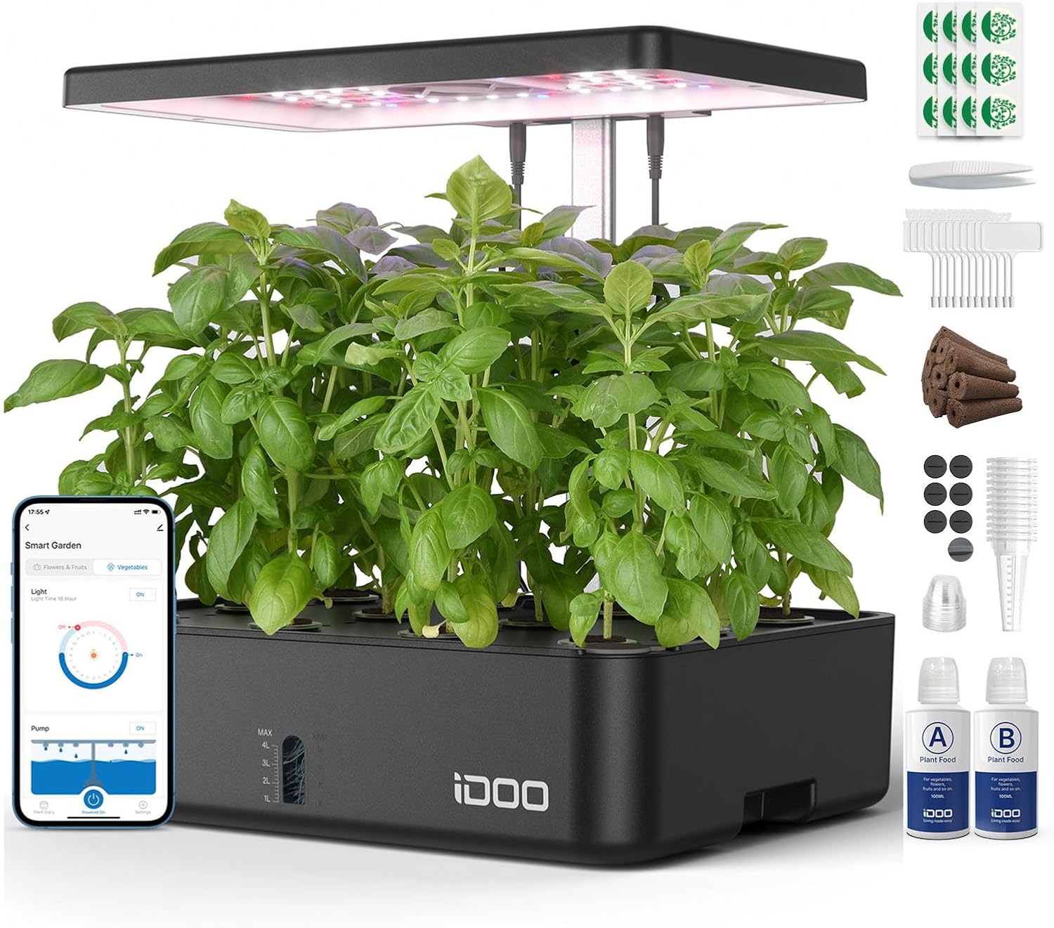 Indoor Herb Garden - Sistem Penanaman Hidroponik WiFi 12 Pod,