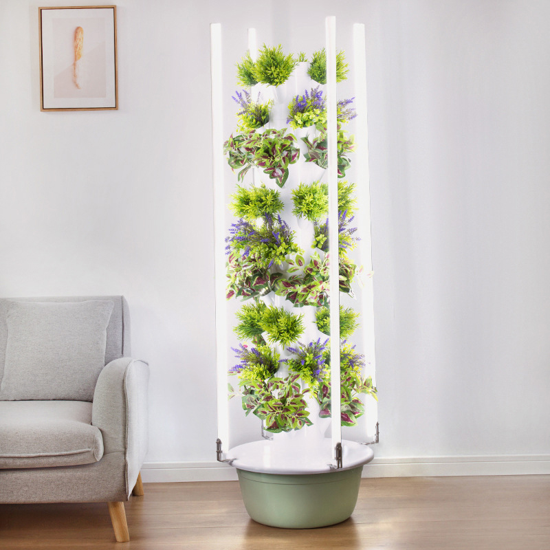 Vertical Planter - Dengan Led Lampu Tumbuh Pohon Ruang