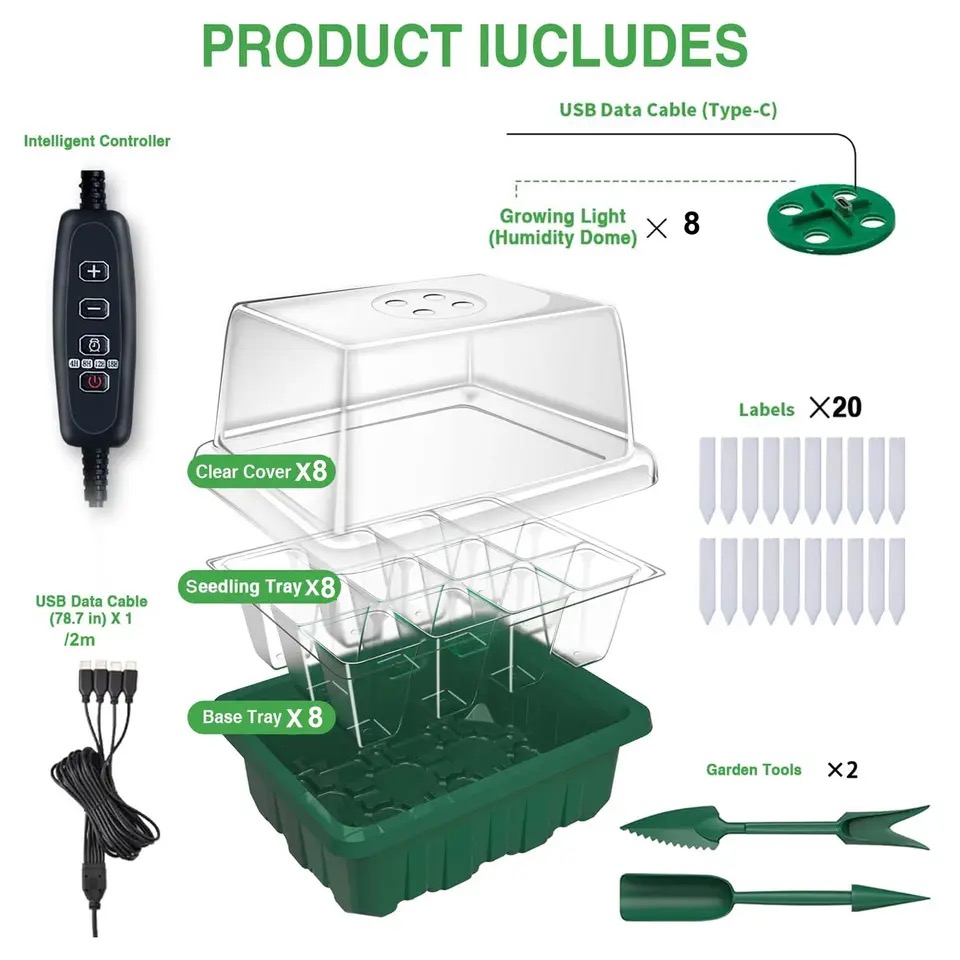 Lampu Tumbuh LED Spektrum Penu - Seed Starter Tray ulasan dan harga