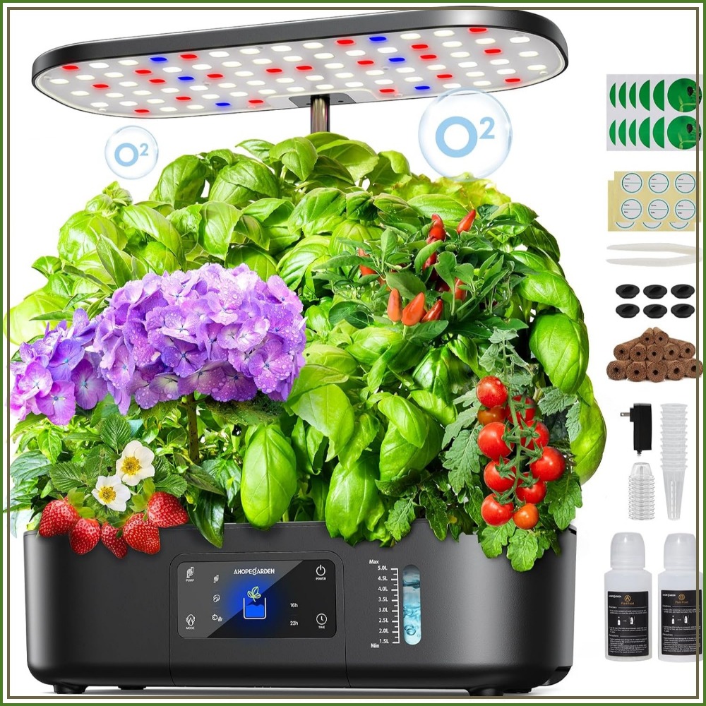 Kebun Hidroponik Dalam Ruangan - Indoor Herb Garden ulasan dan harga