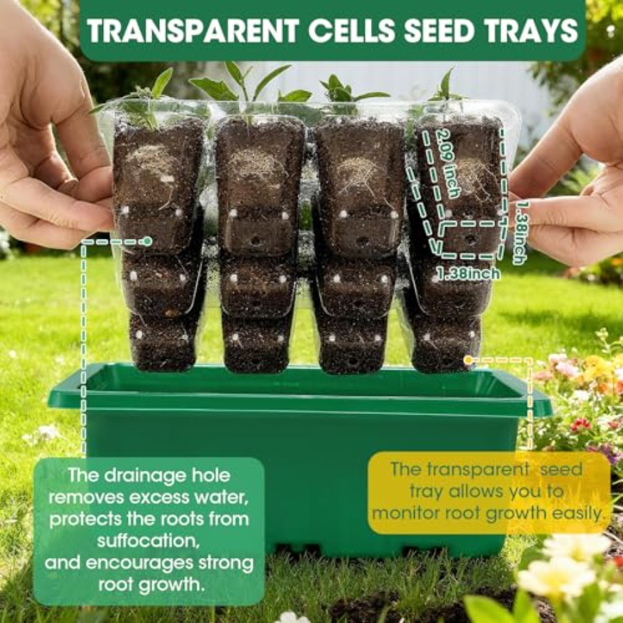 5 Paket Baki Semai Benih denga - Seed Starter Tray ulasan dan harga