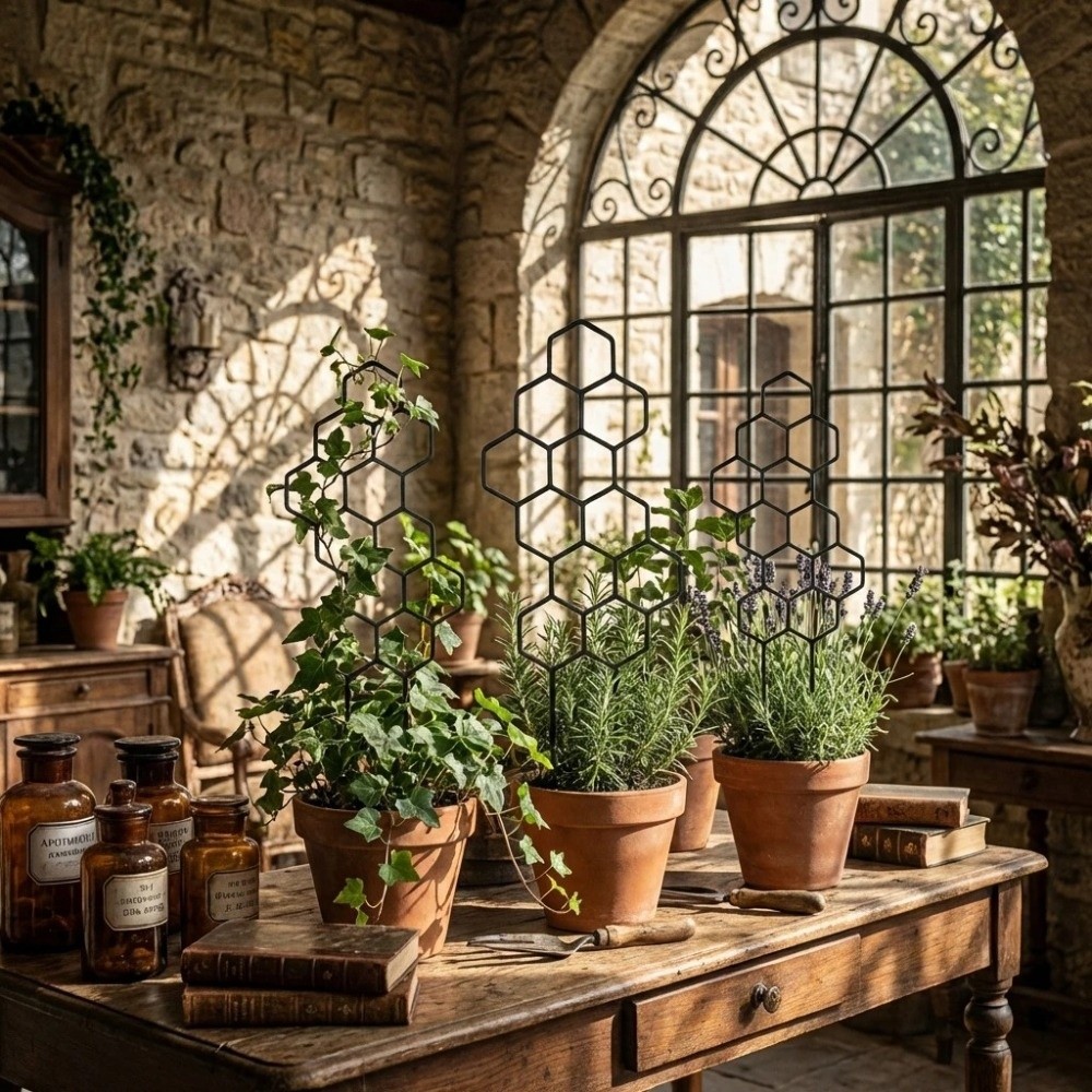 Trellis Tanaman Desain Sarang  - Indoor Herb Garden ulasan dan harga