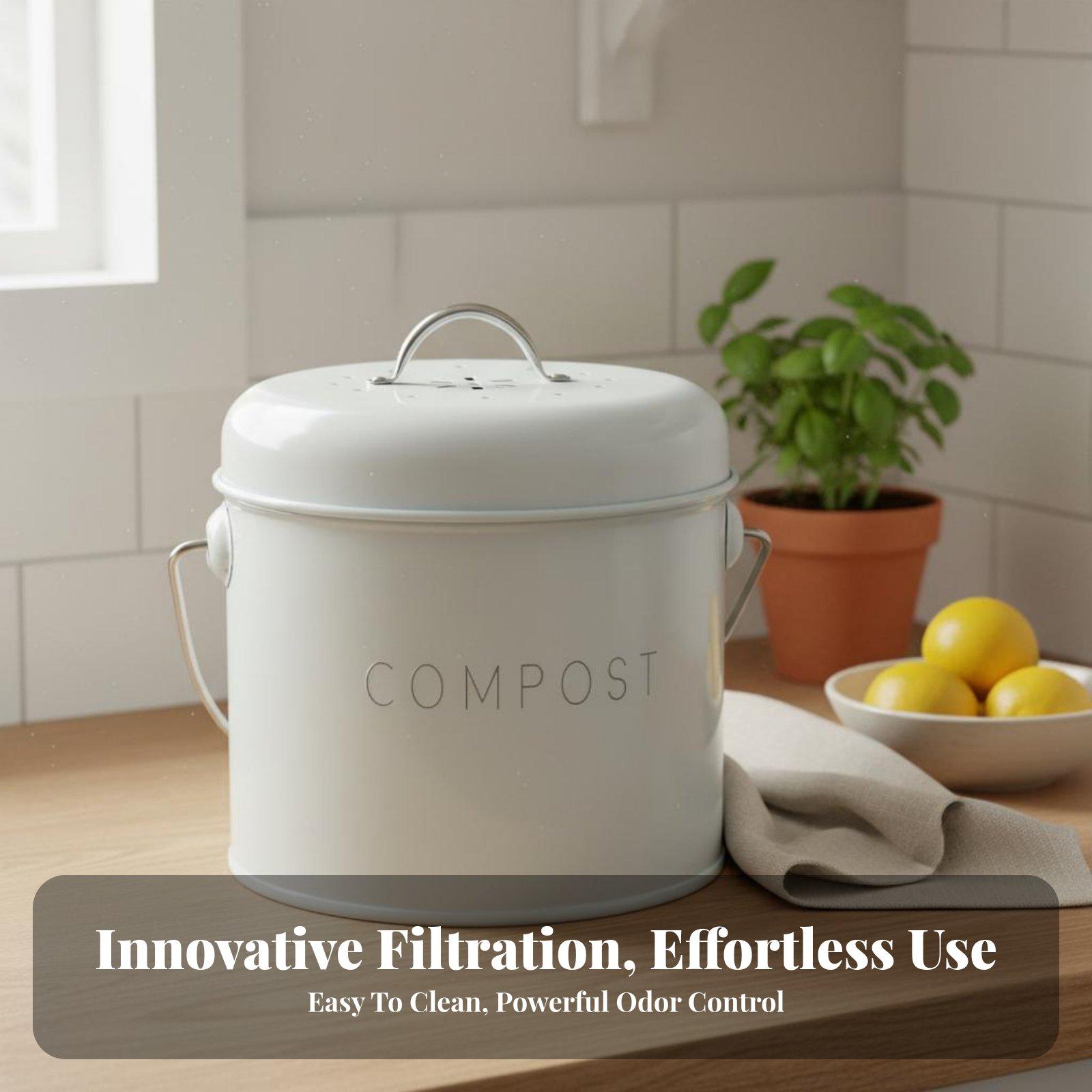 Tempat Sampah Meja untuk Dapur - Compost Bin ulasan dan harga