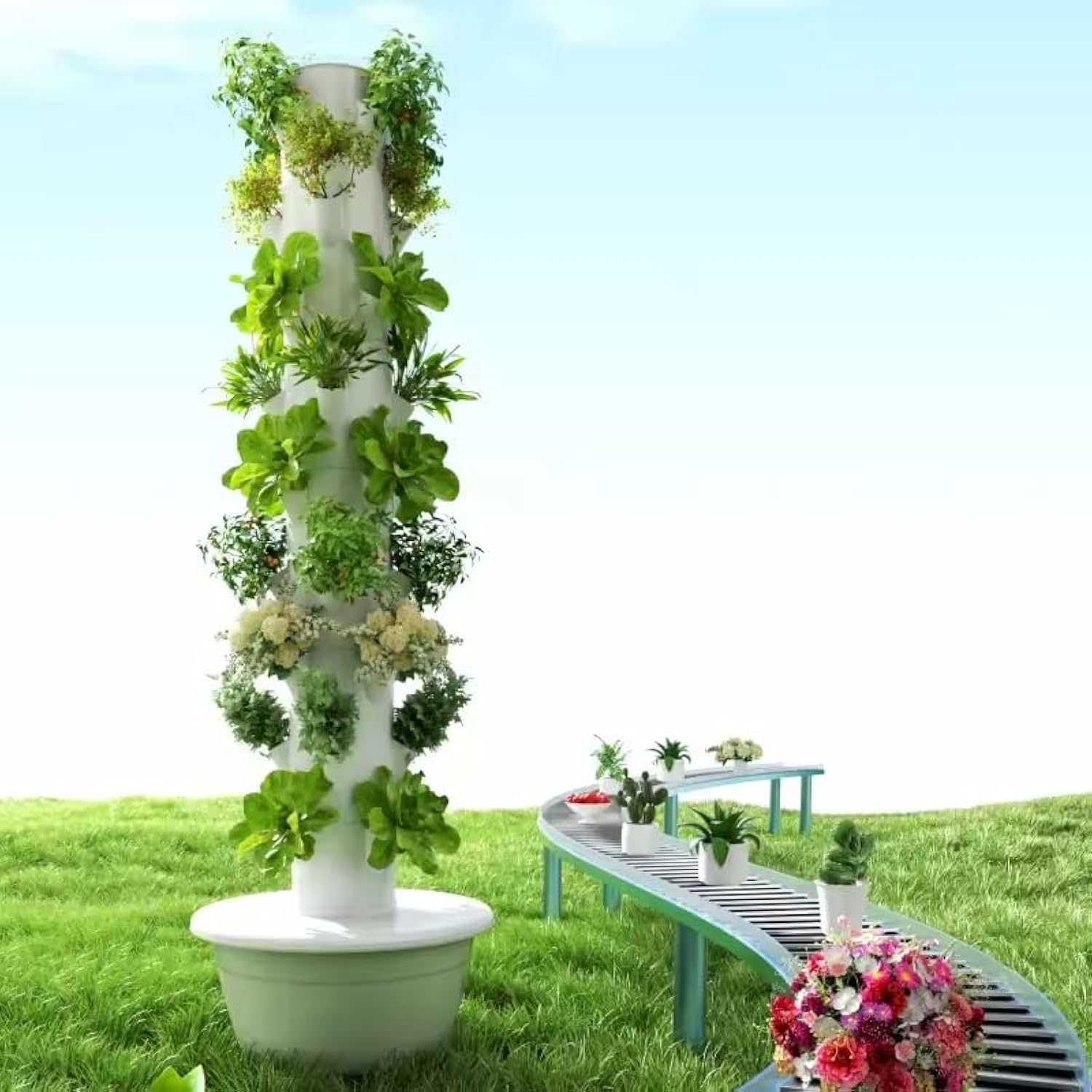 Menara Hidroponik Vertikal Aer - Vertical Planter ulasan dan harga